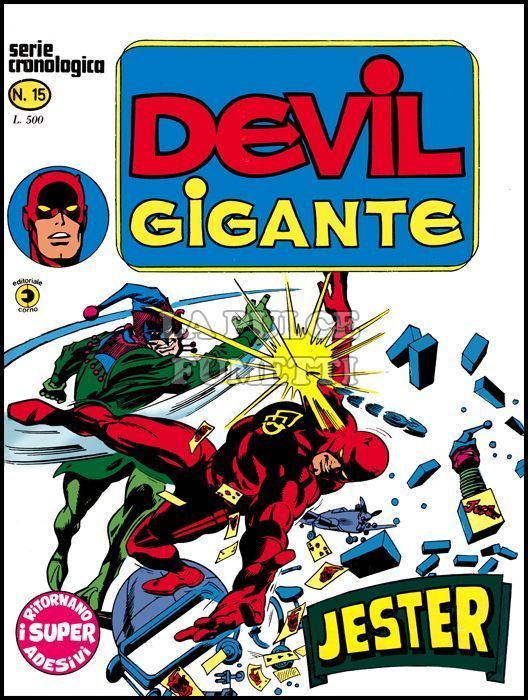 DEVIL GIGANTE #    15: JESTER + ADESIVO